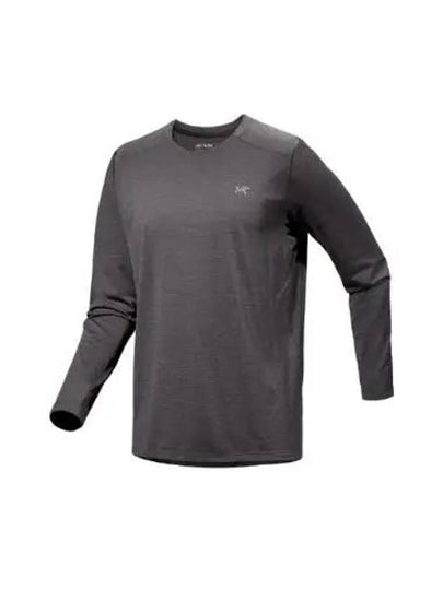 Cormac Crew Neck Long Sleeve T-Shirt Black Heather - ARC'TERYX - BALAAN 2