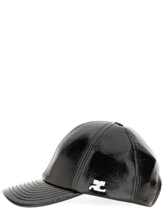 Signature Reedition Vinyl Ball Cap Black - COURREGES - BALAAN 3