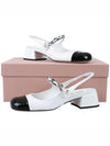 Ballerina Slingback Heels White - MIU MIU - 11