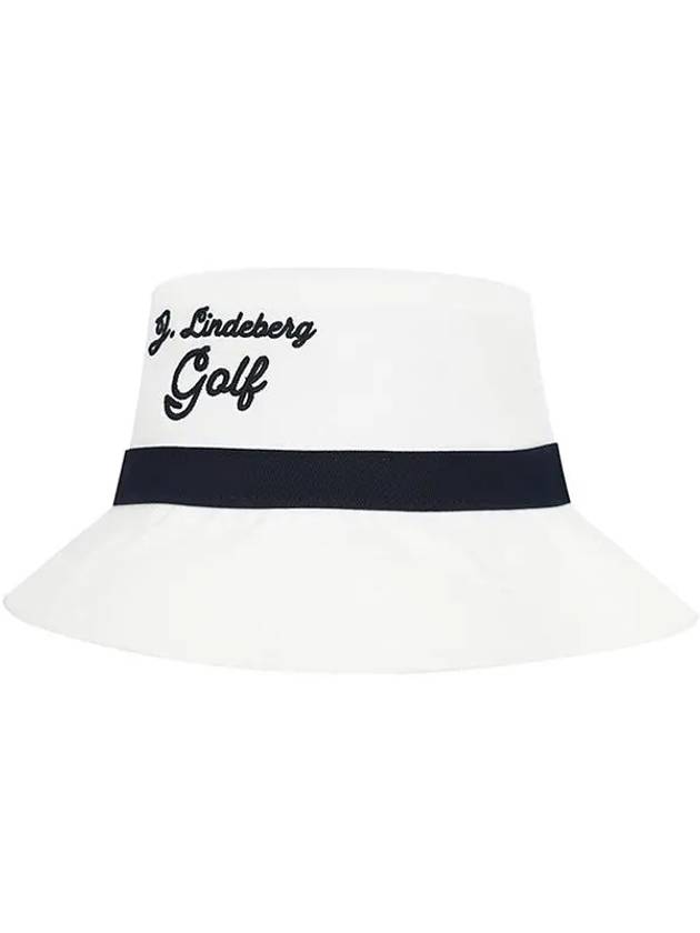 Lukas Embroidery Logo Golf Bucket Hat White - J.LINDEBERG - BALAAN 3