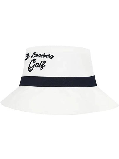 Lukas Embroidery Logo Golf Bucket Hat White - J.LINDEBERG - BALAAN 2