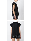 Embroidered Short Sleeve T-Shirt Black - Nº 21 - BALAAN 3