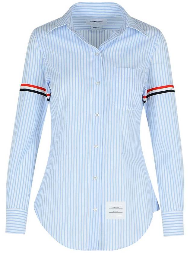 Thom Browne 'Armband' Light Blue Cotton Shirt - THOM BROWNE - BALAAN 1