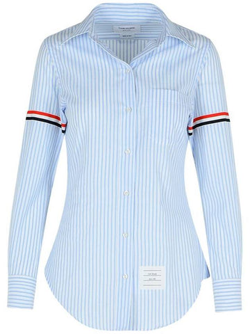 Thom Browne 'Armband' Light Blue Cotton Shirt - THOM BROWNE - BALAAN 1