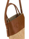 Raffia Leather Micro Tote Bag Beige - CHLOE - BALAAN 5