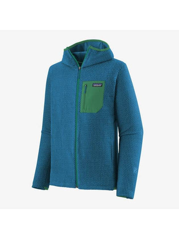 Men's R1 Air Full Zip-Up Jacket Vessel Blue - PATAGONIA - BALAAN 1