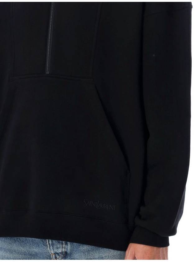 Saint Laurent Hanorak Logo Fleece - SAINT LAURENT - BALAAN 3