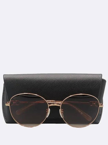 Ferragamo SF305SLBK pink gold side Gancini logo sunglasses - SALVATORE FERRAGAMO - BALAAN 1