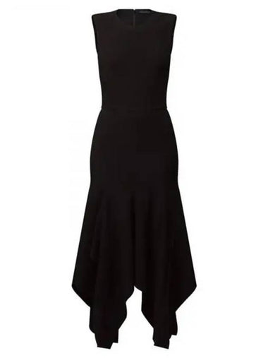 Wool Crepe Petal Hem Dress 1AGESN - LOUIS VUITTON - BALAAN 1