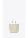 Shopping Toy Supple Leather Tote Bag Blanc Vintage - SAINT LAURENT - BALAAN 2