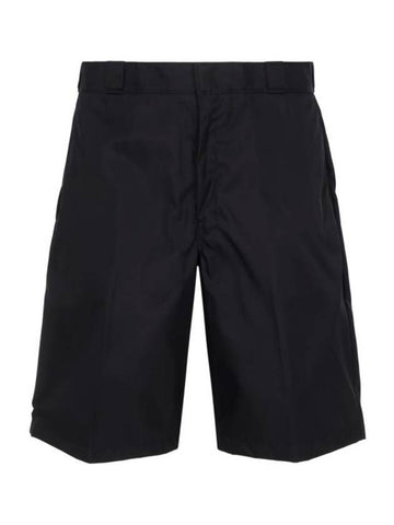 Re Nylon Bermudas Shorts Black - PRADA - BALAAN 1