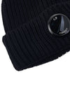 Lens Wappen Extra Fine Merino Wool Beanie Navy - CP COMPANY - BALAAN 9