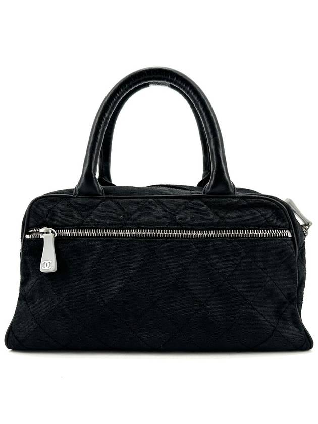 Fabric Bowling Bag Tote Boston - CHANEL - BALAAN 4