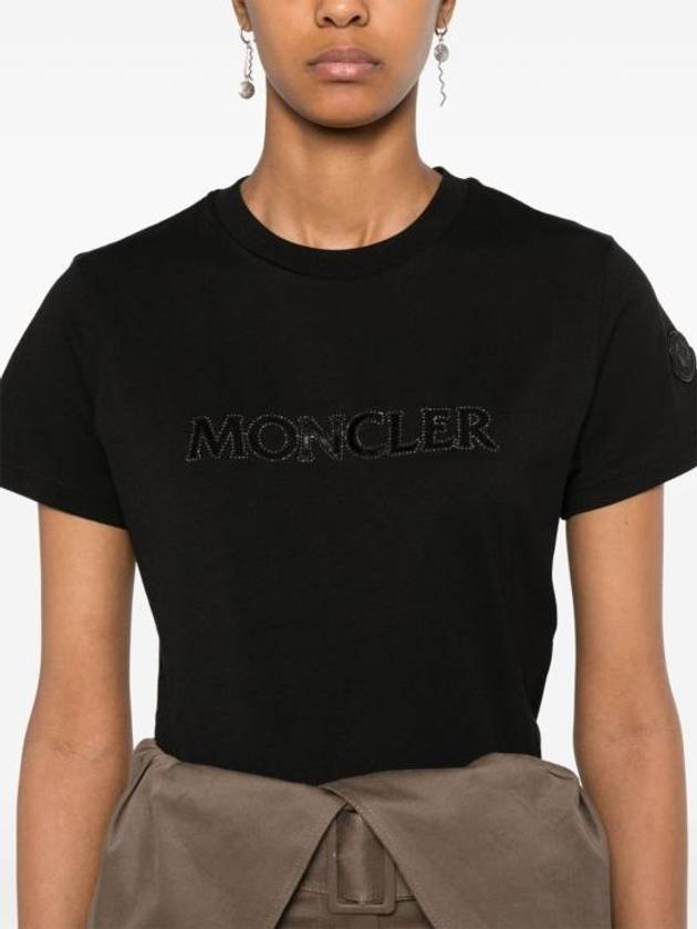 Short Sleeve T Shirt 8C00021 89AIJ 999 Black - MONCLER - BALAAN 4