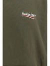 Men's Political Campaign Large Fit Hoodie Khaki - BALENCIAGA - BALAAN 4