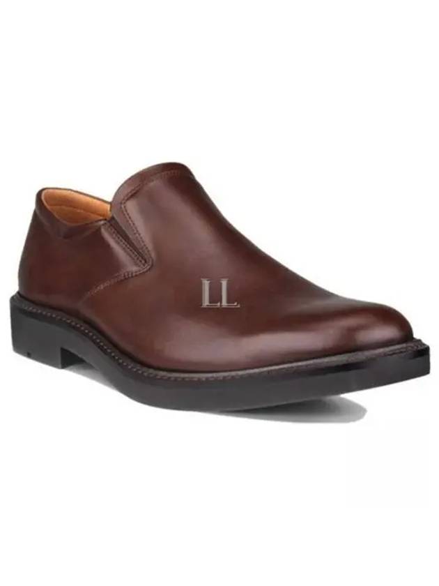 Metropole London Leather Dress Shoes Slip-On Brown - ECCO - BALAAN 2