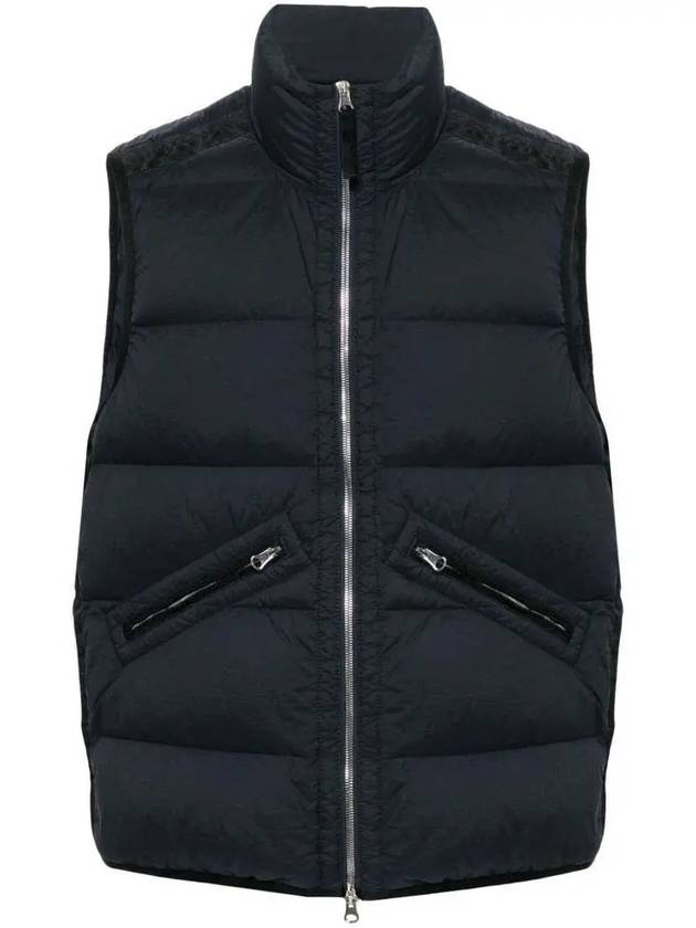 Seamless Tunnel Nylon Down Vest Navy - STONE ISLAND - BALAAN 3