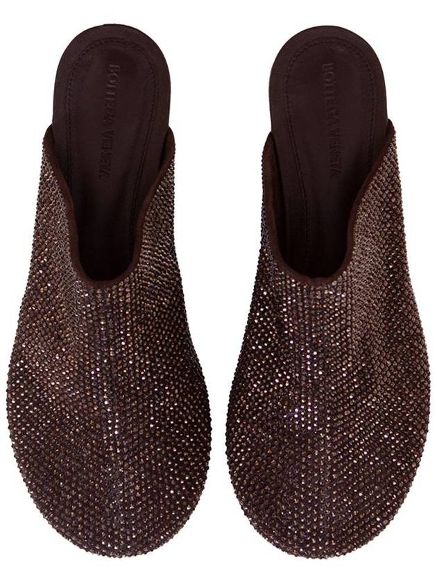 Women's Fondente Sparkle Dot Mule Brown - BOTTEGA VENETA - BALAAN 3