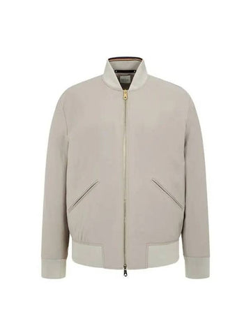 Wool regular fit bomber jacket dark beige 270521 - PAUL SMITH - BALAAN 1