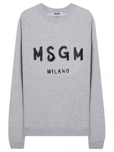 brushed logo sweatshirt - MSGM - BALAAN 1