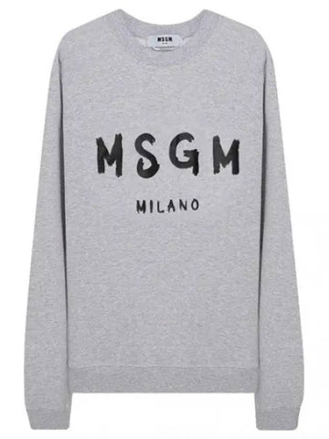 Brushed Logo Sweatshirt Men - MSGM - BALAAN 1