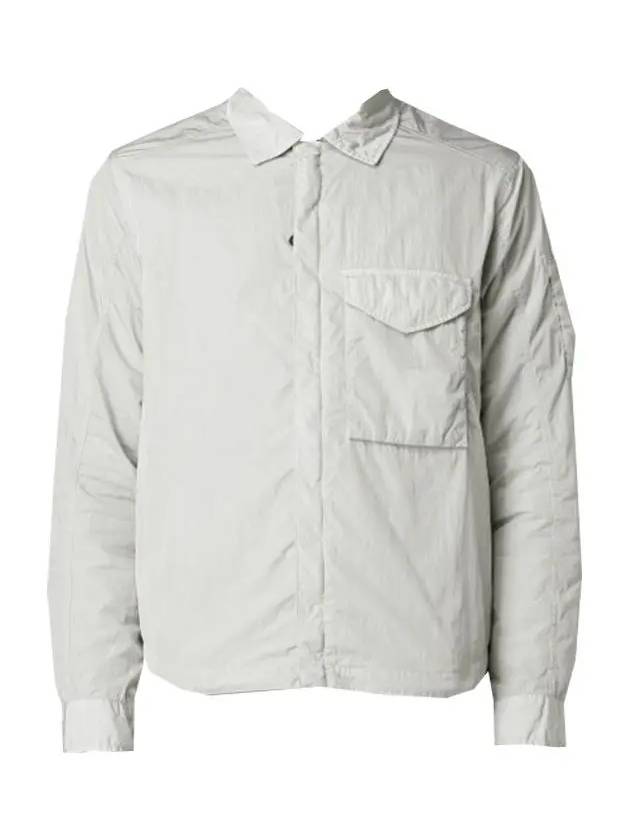 Men's Chrome R Over Shirt Zip Up Jacket Grey - CP COMPANY - BALAAN 2