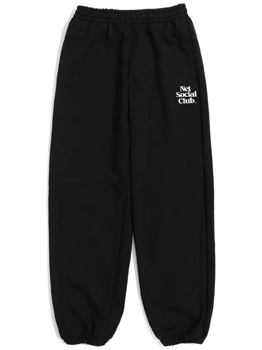 OG LOGO JOGGER PANTS BLACK - NET SOCIAL CLUB - BALAAN 2