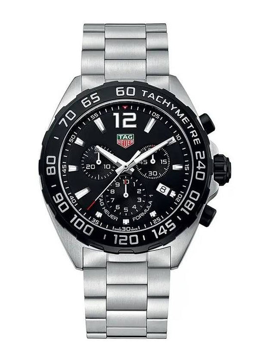 Formula 1 Chrono Quartz 43 MM Metal Watch Black Silver - TAG HEUER - BALAAN 2