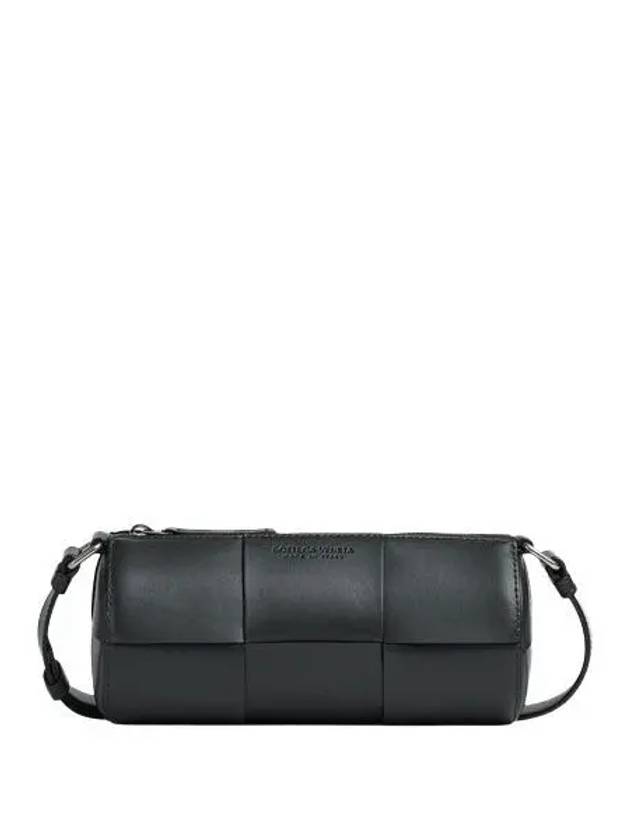 Intrecciato Small Cannette Cross Bag Black - BOTTEGA VENETA - BALAAN 2