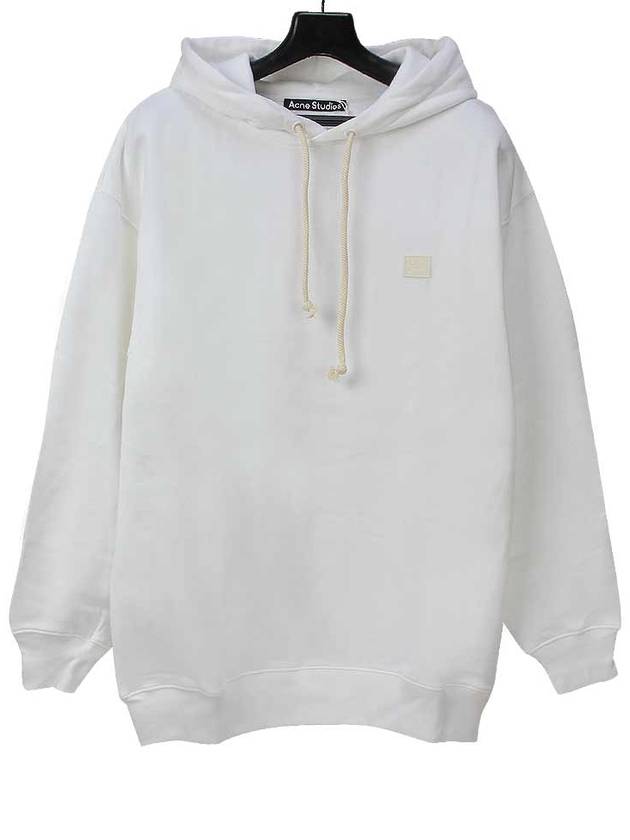 Face Patch Hoodie White - ACNE STUDIOS - BALAAN 2