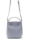 Small Classic Grain Islington Bucket Bag Poplin Blue - MULBERRY - BALAAN 5