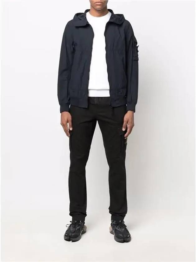 Men's Wappen Patch Naslan Watro Hooded Jacket Navy - STONE ISLAND - BALAAN 3