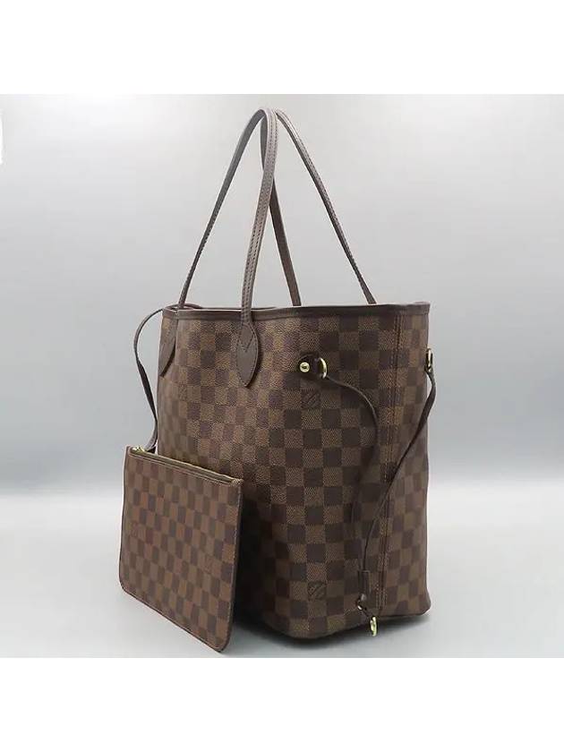 N41358 Damier Even Canvas Neverfull MM Shoulder Bag Secondary Pouch - LOUIS VUITTON - BALAAN 3