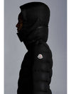 Flammette Long Down Jacket Black - MONCLER - BALAAN 3