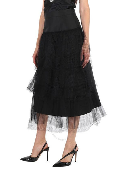 Burberry Ladies Black Tiered Tulle A-line Skirt, Brand Size 6 (US Size 4) - BURBERRY - BALAAN 2