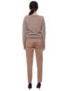 Pegno Straight Pants Beige - MAX MARA - BALAAN 6