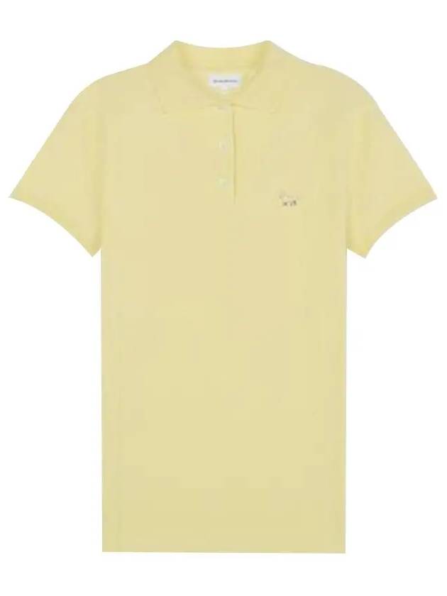 Baby Fox Patch Regular Polo Shirt Yellow - MAISON KITSUNE - BALAAN 2