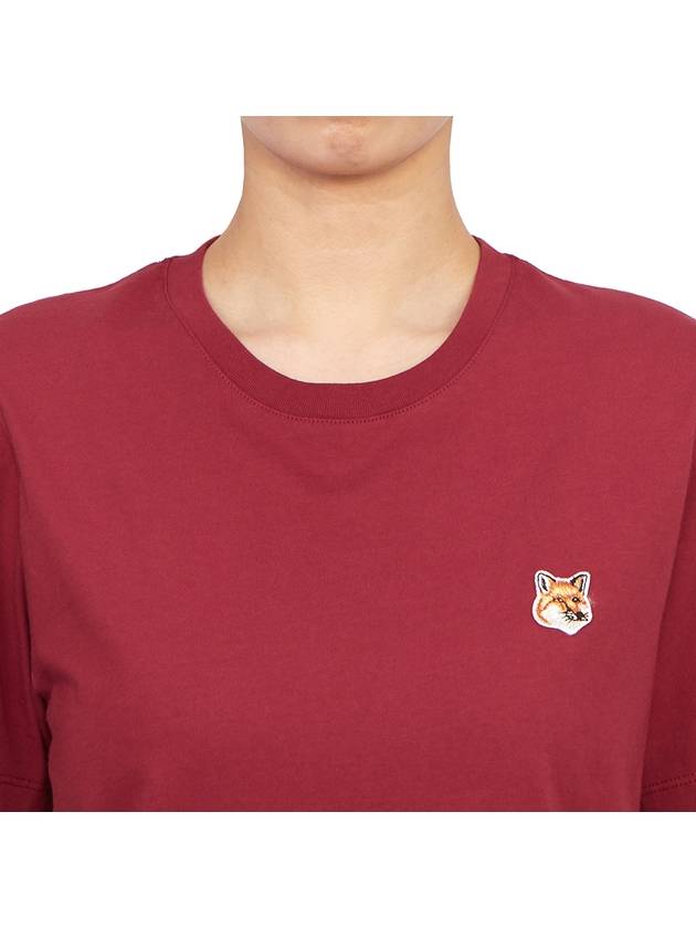 Fox Head Patch Regular Short Sleeve T-Shirt Brick Red - MAISON KITSUNE - BALAAN 6