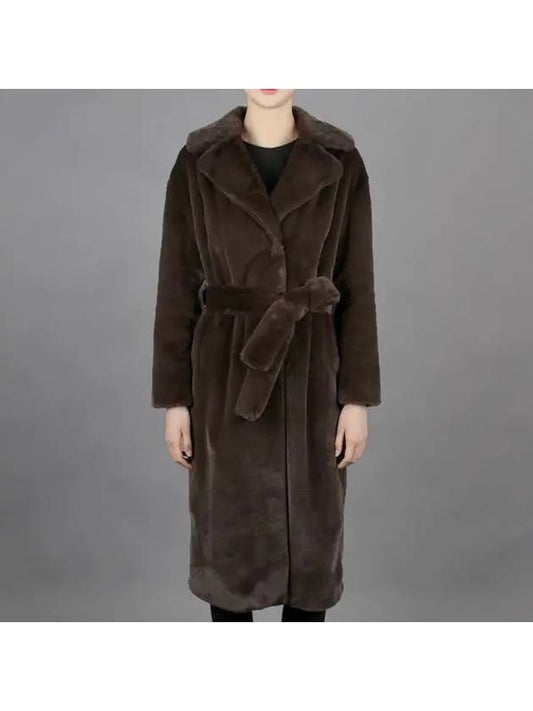 Belt Fur Coat Brown - HERNO - BALAAN 2