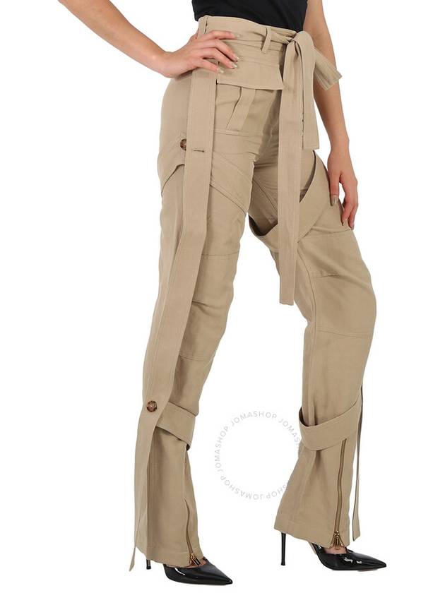 Burberry Ladies Amelia Honey Cargo Pants With Exaggerated Straps, Brand Size 2 (US Size 0) - BURBERRY - BALAAN 2