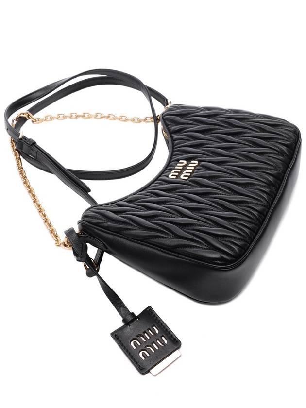 Matelasse Nappa Leather Shoulder Bag Black - MIU MIU - BALAAN 6