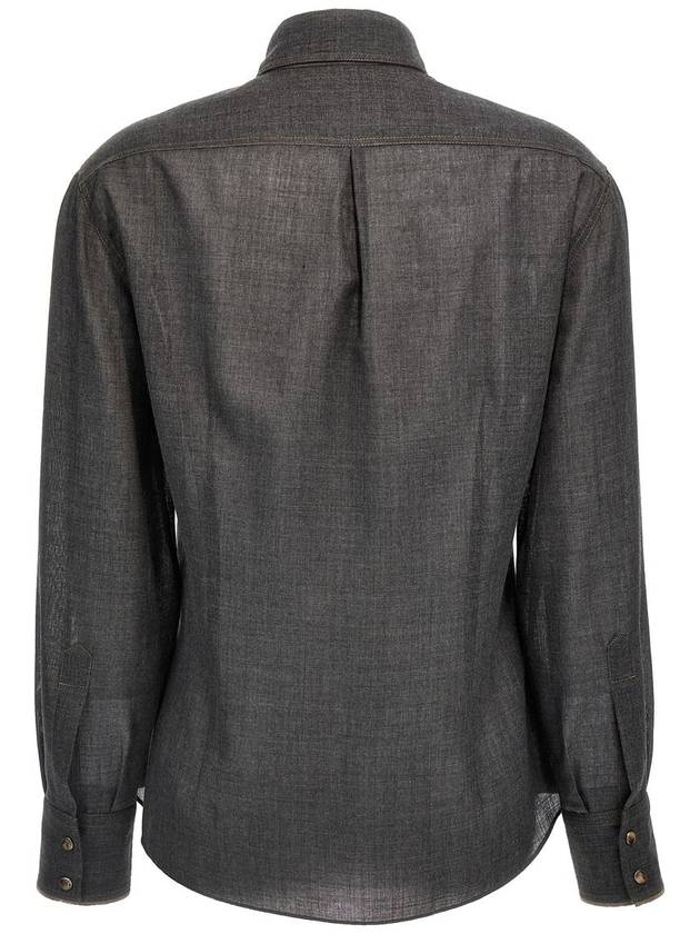 Brunello Cucinelli 'Shiny Cuffs' Shirt - BRUNELLO CUCINELLI - BALAAN 2