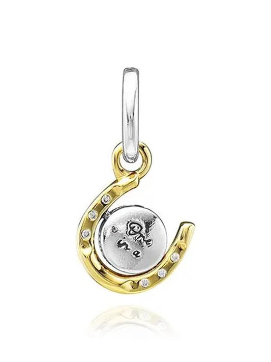 762713C01 Spinning Disc Horseshoe Two-Tone Shine Charm - PANDORA - BALAAN 2