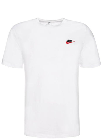 Sportswear Club Short Sleeve T-Shirt White - NIKE - BALAAN 1