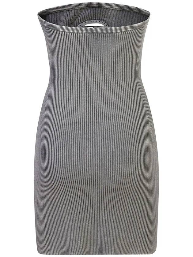 Women s M Scolo Logo Plaque Sleeveless Short Dress Gray - DIESEL - BALAAN 3