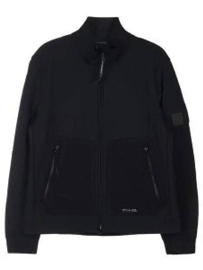 Men's Logo Patch Pocket Zip-Up Jacket Black - CP COMPANY - BALAAN 2