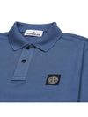 Pique Stretch Cotton Short Sleeve Polo Shirt Dark Blue - STONE ISLAND - BALAAN 4