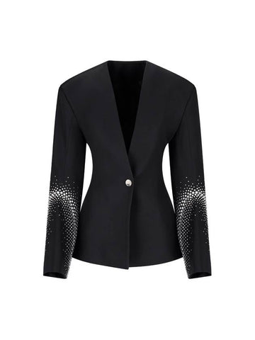 BLAZER BLACK AND SILVER - THE ATTICO - BALAAN 1