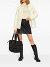 Padded Mini A-Line Skirt Black - MONCLER - BALAAN 6