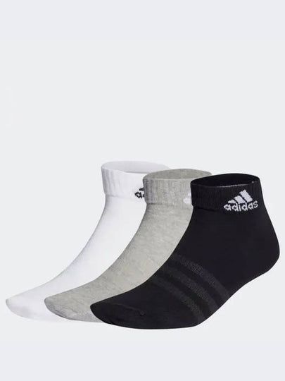 Thin And Light Ankle Socks 3 Pairs - ADIDAS - BALAAN 2